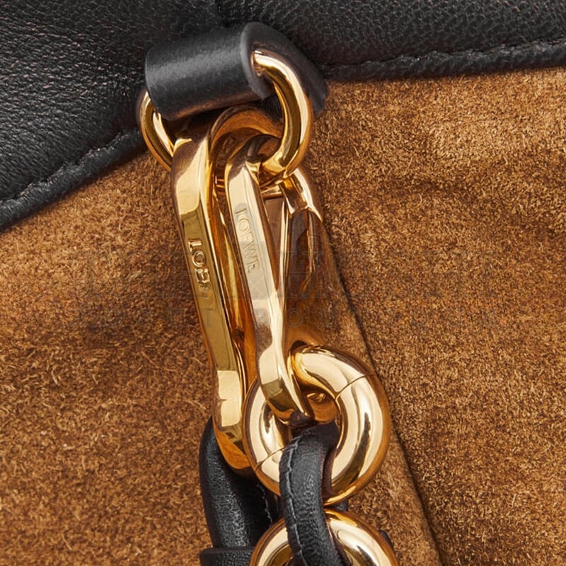 L0ew* FLAMENCO PURSE BUCKET IN MELLOW NAPPA LAMBSKIN A411FPBX02-1100 (32*24*17cm) Master Quality