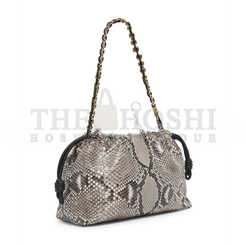 L0ew* MEDIUM FLAMENCO PURSE IN SNAKESKIN 012403-630 (30*20*10.5cm) Master Quality