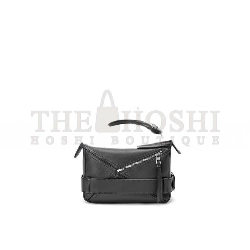 L0ew* SMALL PUZZLE BIKER BAG IN SHINY CALFSKIN A510S21XC7 (24*16.5*10.5cm) Master Quality