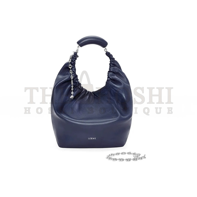 L0ew* MEDIUM SOFT NAPPA SHEEP LEATHER SQUEEZE BAG A914Q37X01-4467 (34*33*13.5cm) Master Quality