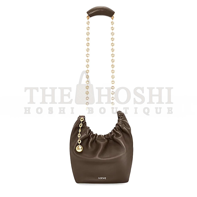L0ew* SMALL SOFT NAPPA SHEEP LEATHER SQUEEZE BAG A914NCHX01-01 (29*24*10.5cm) Master Quality
