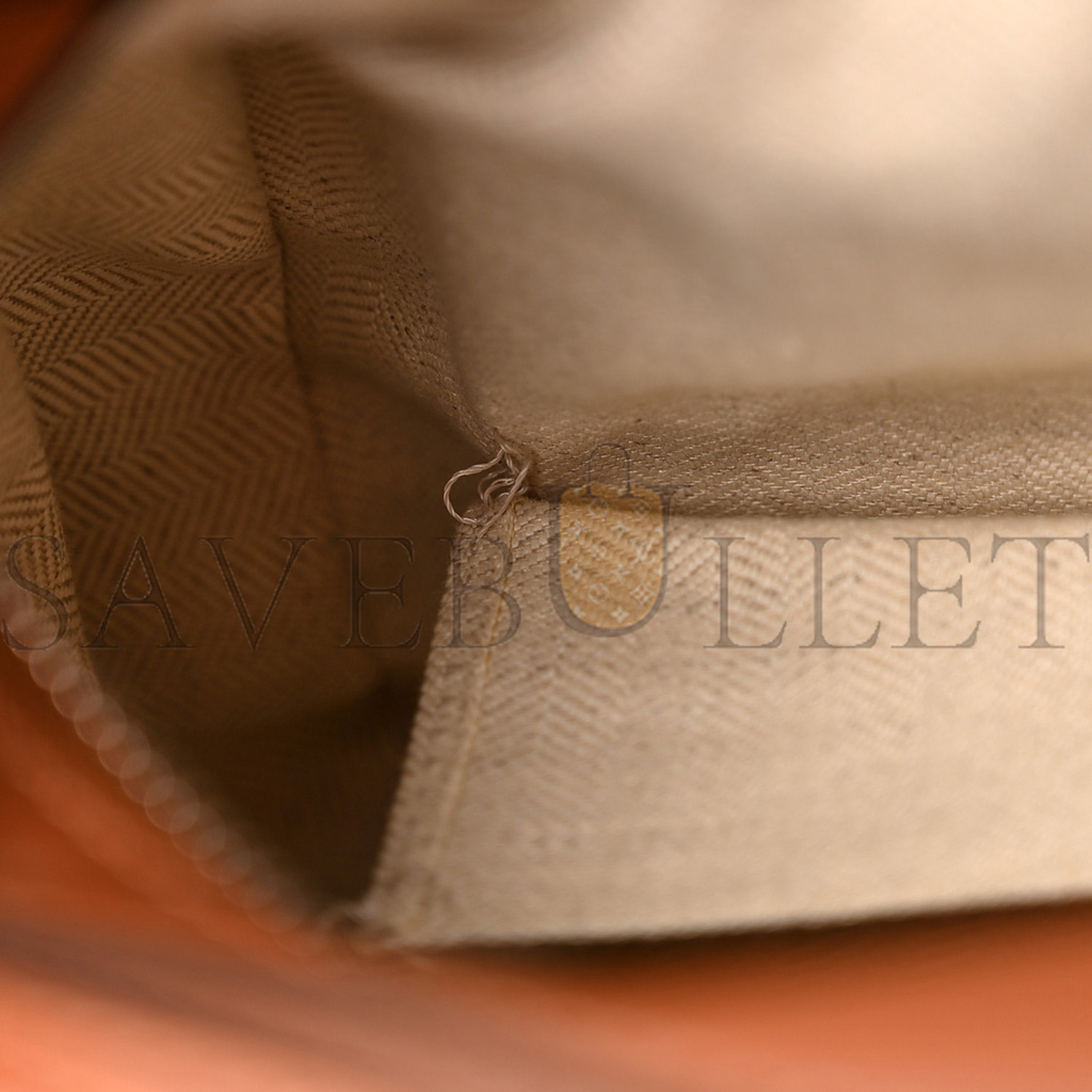 L0ew* CALFSKIN SMALL PUZZLE BAG TAN (24*16.5*10.5cm) Master Quality