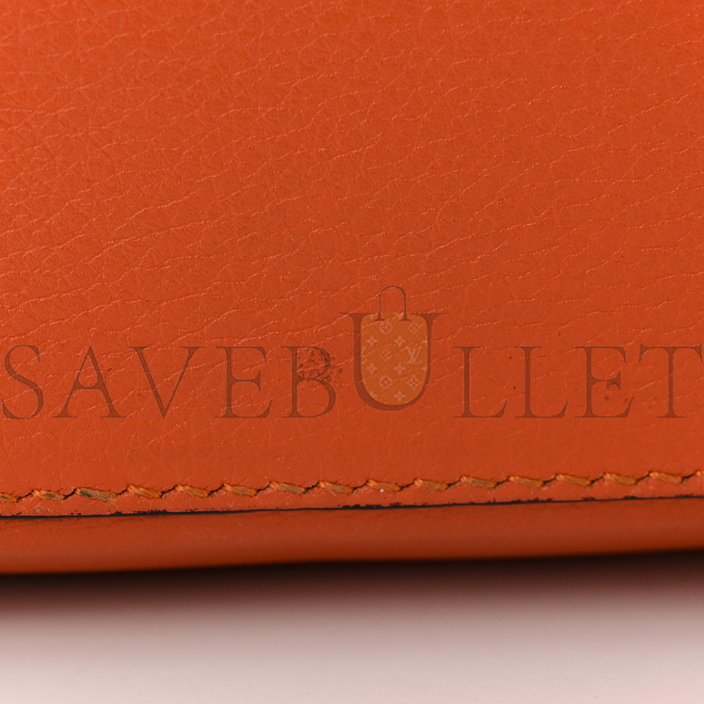 L0ew* CALFSKIN SMALL PUZZLE BAG CORAL (24*16.5*10.5cm) Master Quality