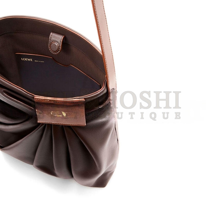 L0ew* DRAPED TOTE IN MELLOW NAPPA LAMBSKIN ADHBDPTX01-0018 (30*29*13cm) Master Quality