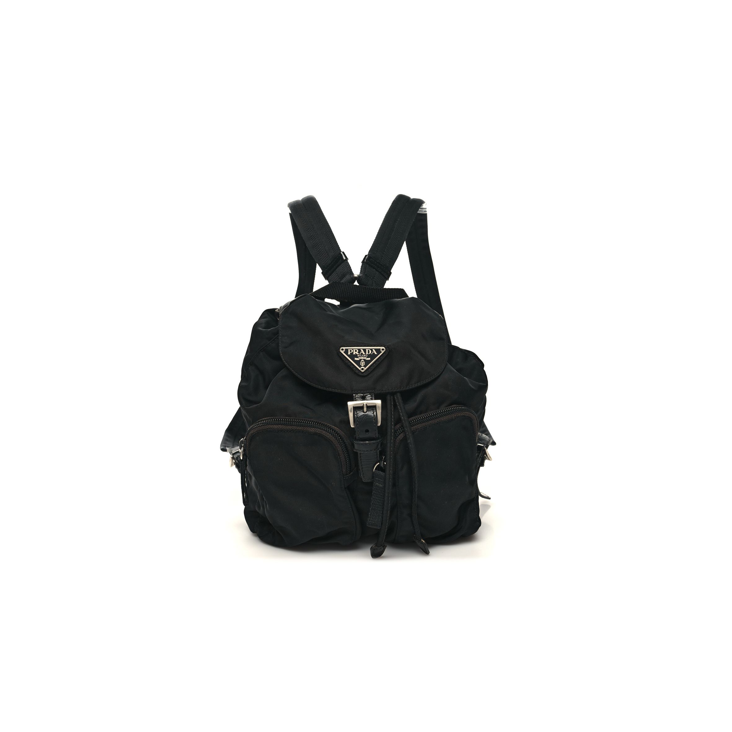 Pra*a NYLON VELA SMALL BACKPACK BLACK (25*24*12cm) Master Quality