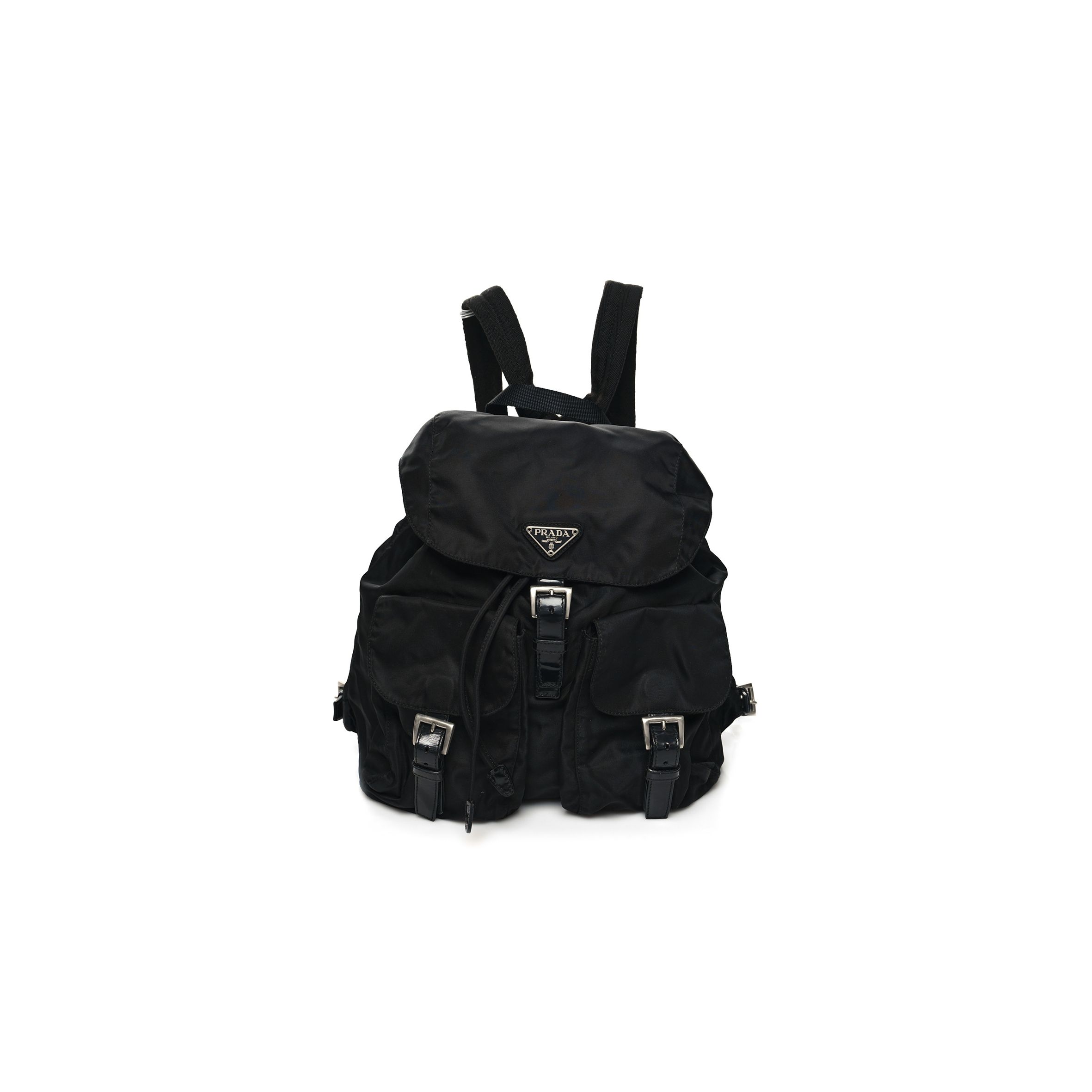 Pra*a NYLON VELA MEDIUM BACKPACK BLACK (33*29*15cm) Master Quality