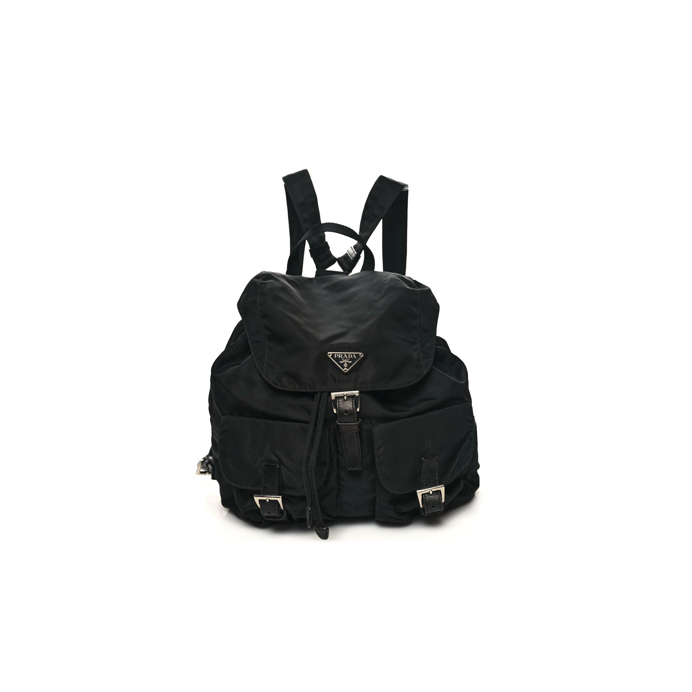 Pra*a TESSUTO NYLON VELA BACKPACK BLACK (31*29*11cm) Master Quality