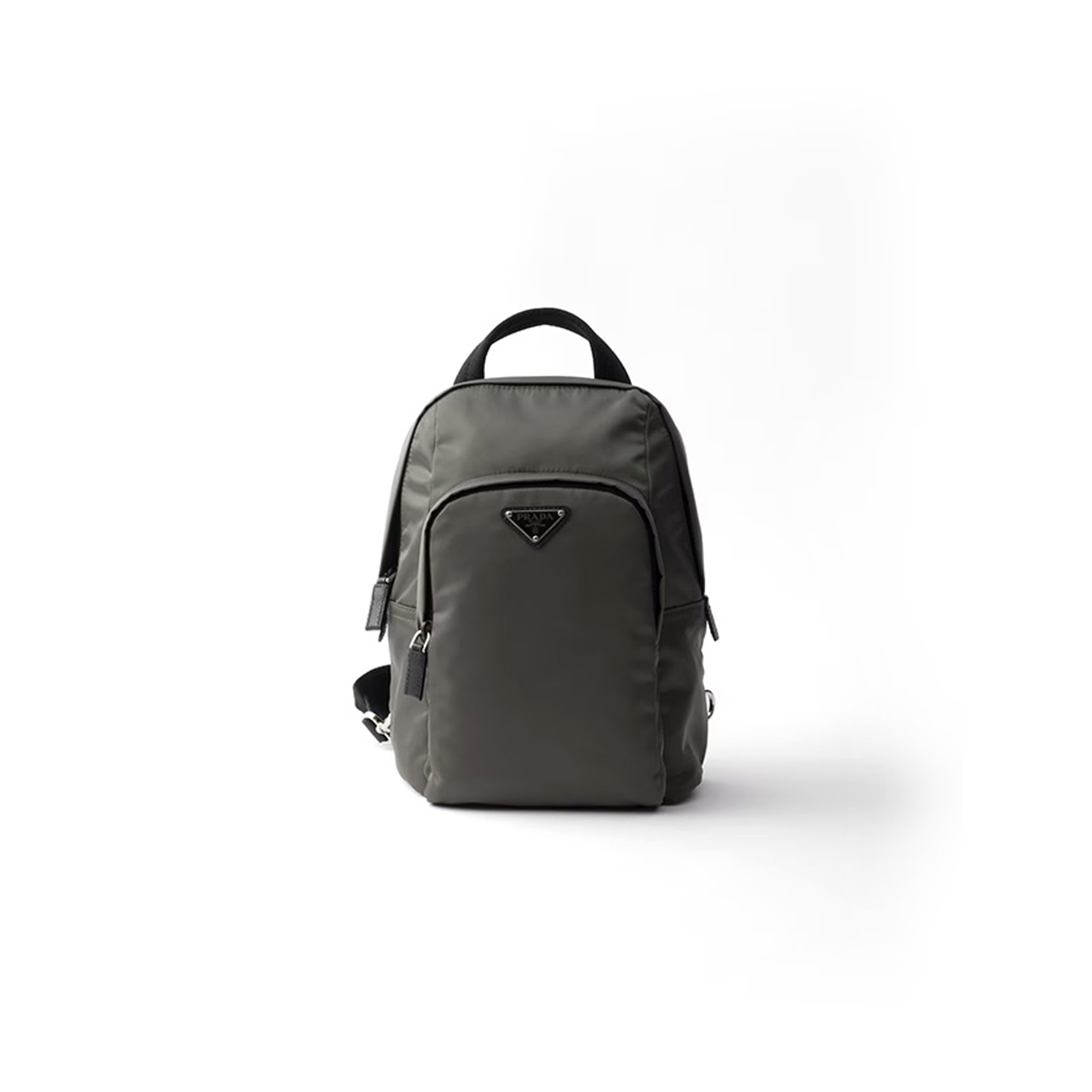 Pra*a RE-NYLON AND SAFFIANO LEATHER BACKPACK 2VZ116 (27*20*8cm) Master Quality
