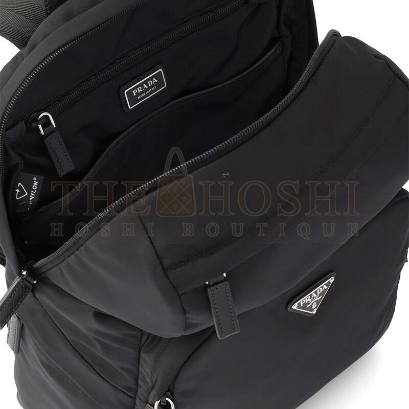 Pra*a RE-NYLON AND SAFFIANO LEATHER BACKPACK 2VZ104 (39*30*17cm) Master Quality