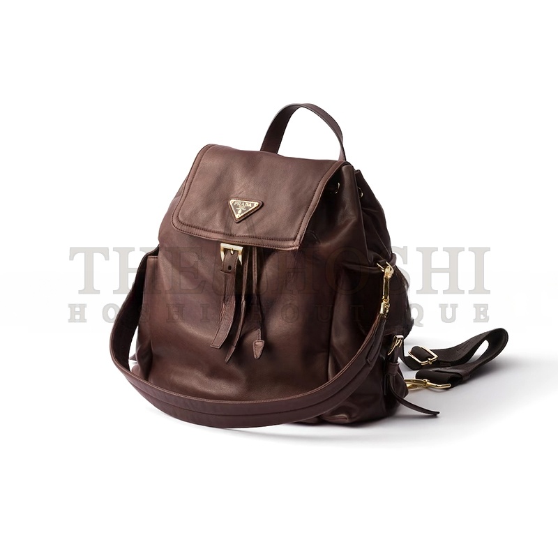 Pra*a EXPLORE MEDIUM NAPPA LEATHER BACKPACK 1BZ080 (29*27*12.5cm) Master Quality