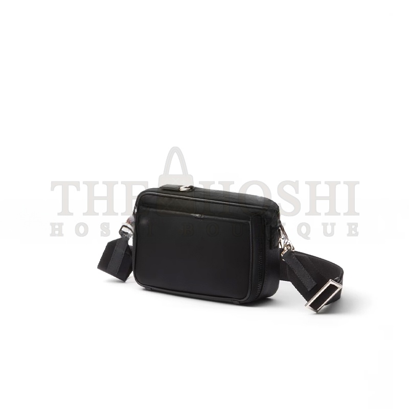 Pra*a BRIQUE RE-NYLON AND SAFFIANO LEATHER BAG 2VH070 (19*12.5*5.5cm) Master Quality