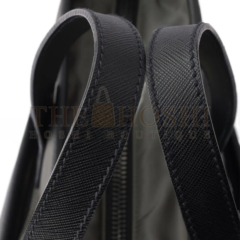 Pra*a RE-NYLON AND SAFFIANO LEATHER TOTE BAG 2VG860 (36*34*8cm) Master Quality