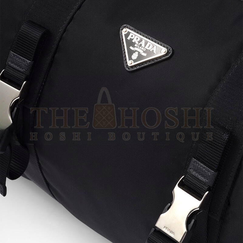 Pra*a RE-NYLON AND SAFFIANO LEATHER DUFFLE BAG 2VC015 (50*27*27cm) Master Quality