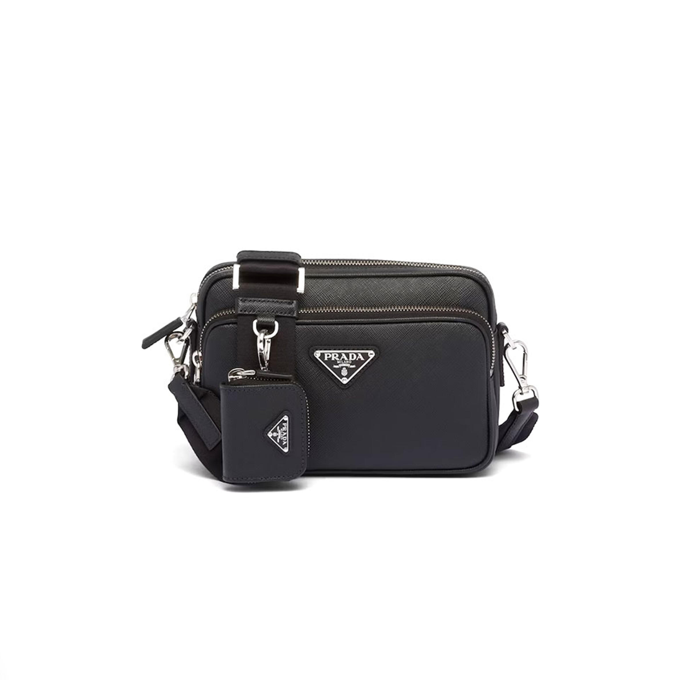 Pra*a SAFFIANO LEATHER SHOULDER BAG 2VH170 (20*13.5*7cm) Master Quality