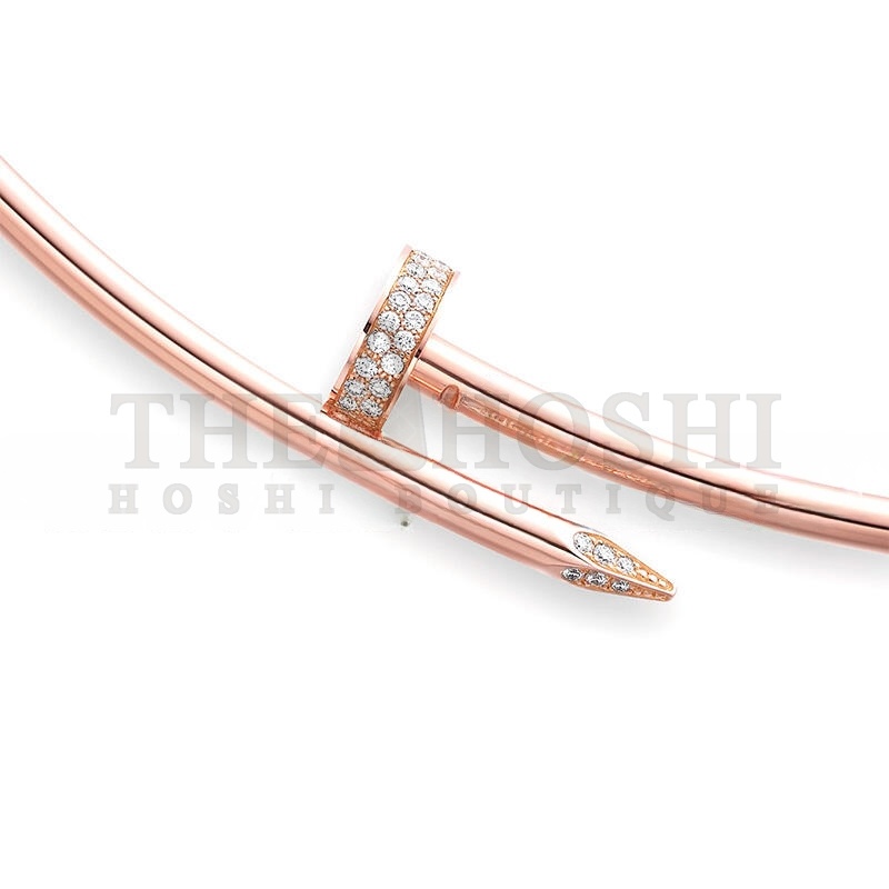 Ca*t1er COLLIER TORQUE JUSTE UN CLOU, MODELLO PICCOLO, DIAMANTI REF.N7424419 Master Quality