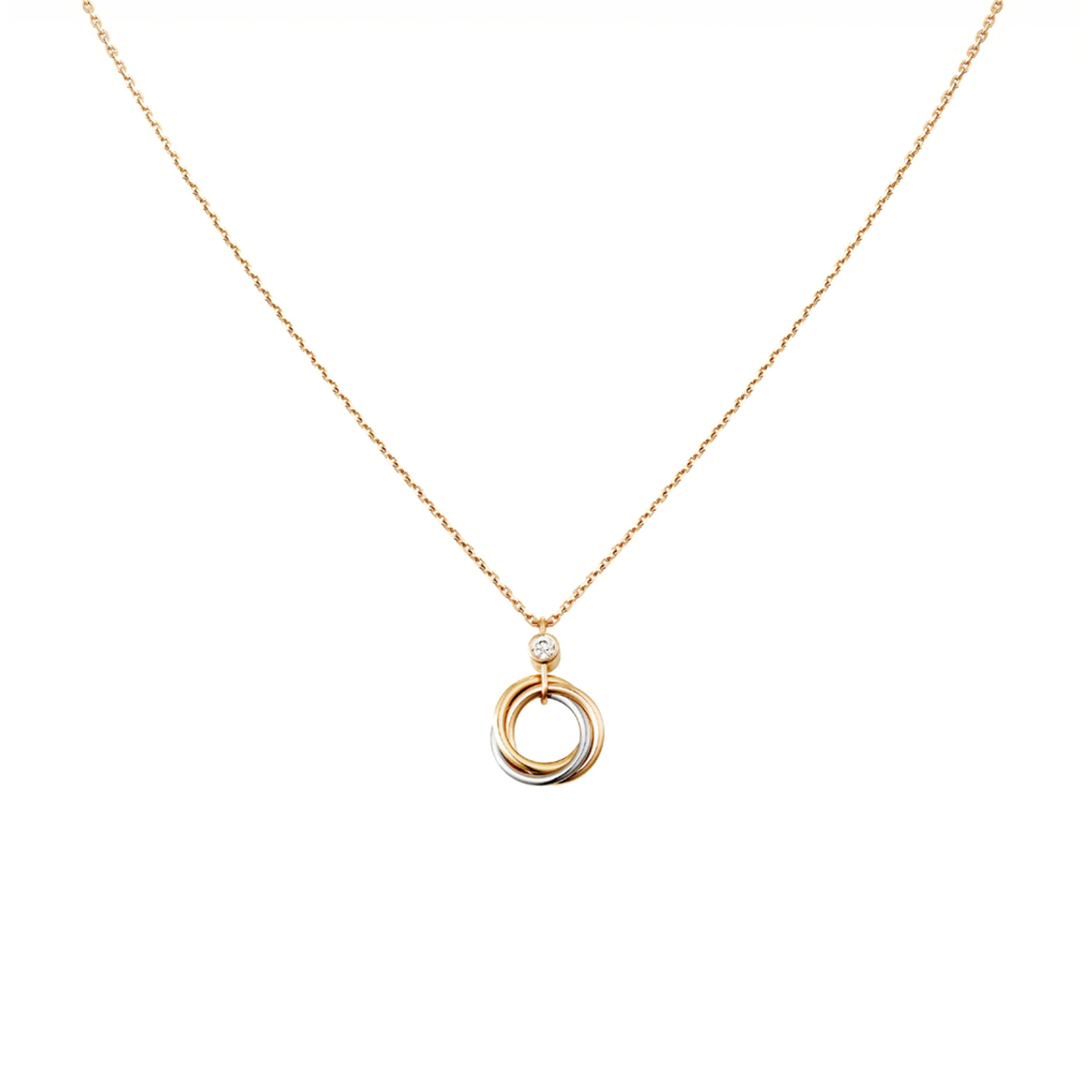 Ca*t1er TRINITY NECKLACE B7223500 Master Quality