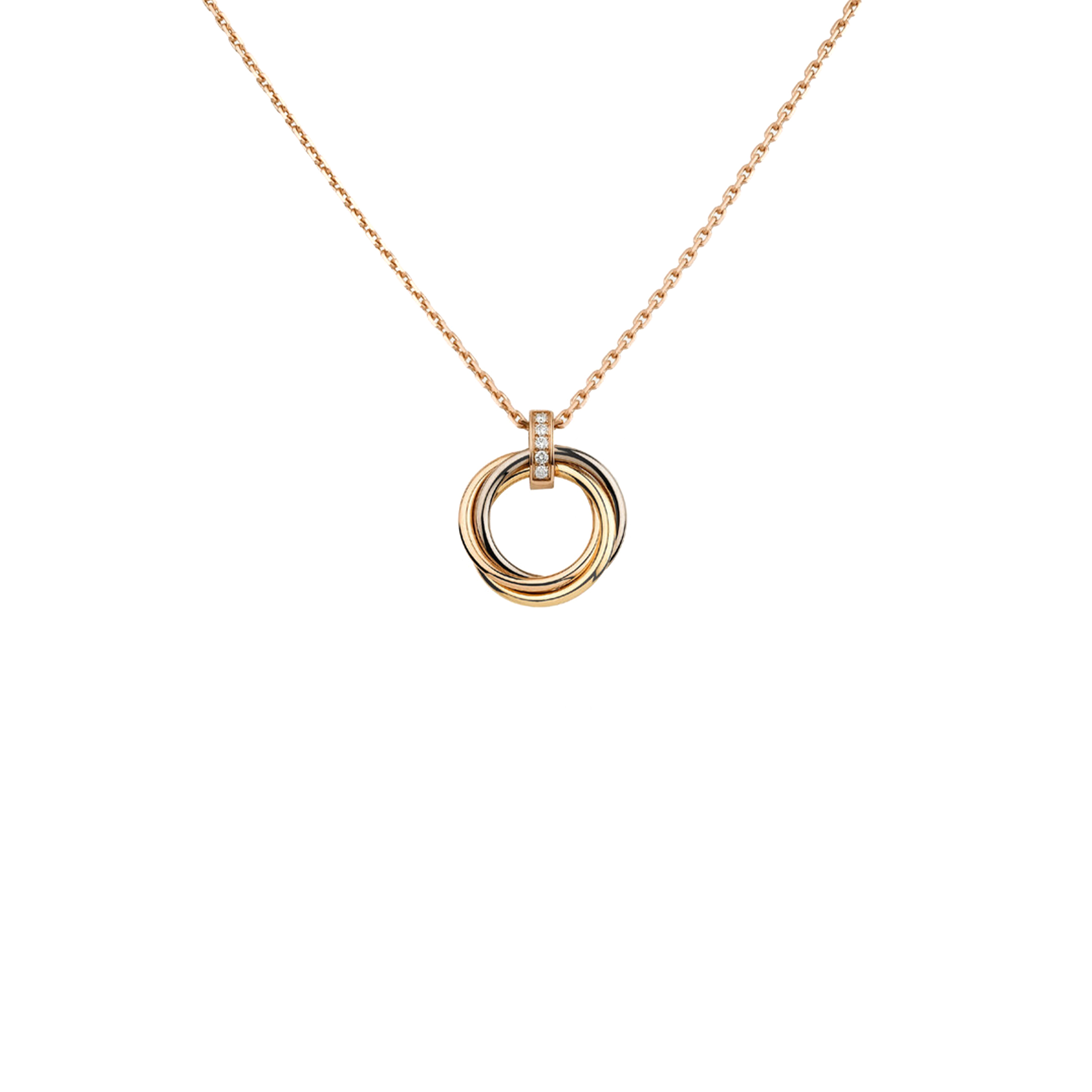 Ca*t1er TRINITY NECKLACE B7058700 Master Quality