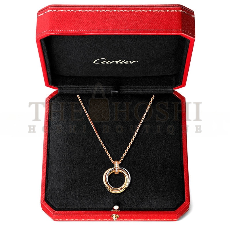 Ca*t1er TRINITY NECKLACE B7058700 Master Quality