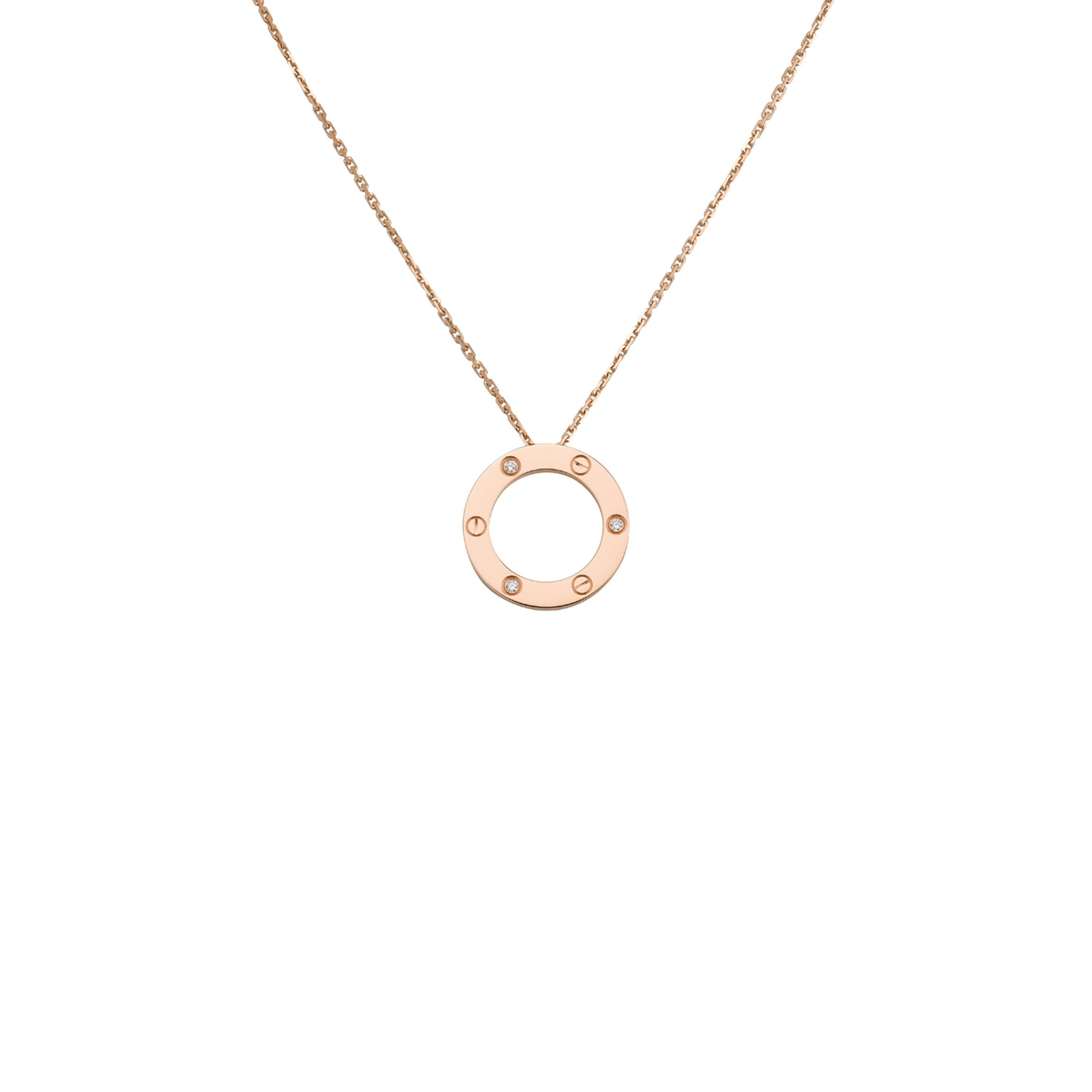 Ca*t1er LOVE PENDANT, 3 D1am0ndS B7014700 Master Quality