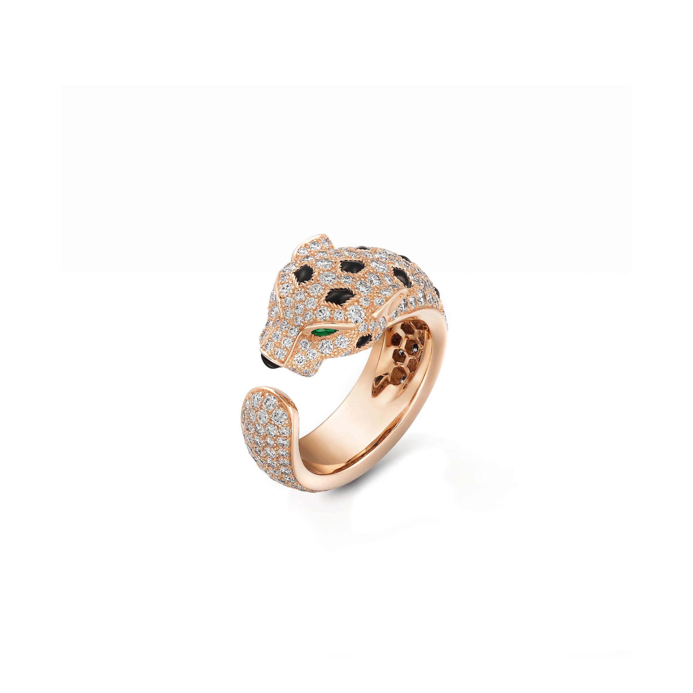 Ca*t1er PANTHÈRE ROSE GOLD DE Ca*t1er RING N4804900 Master Quality