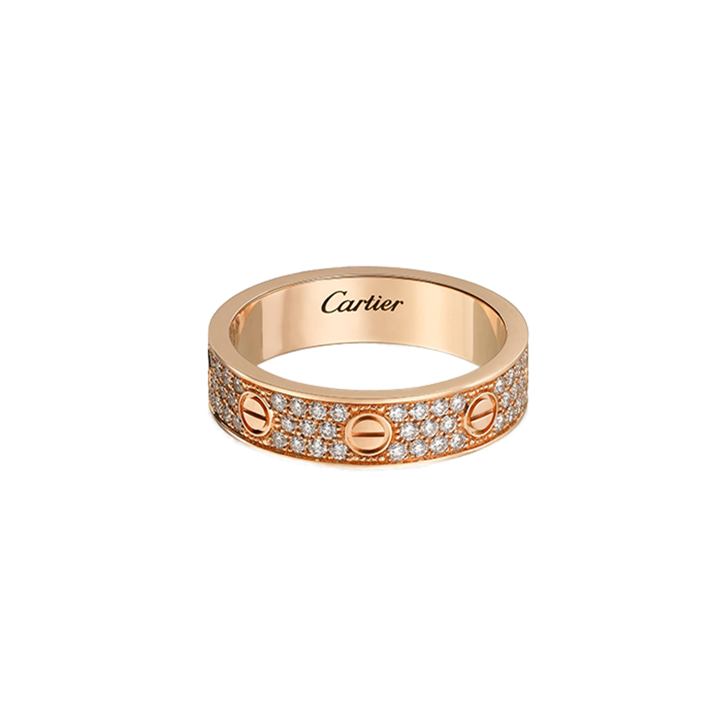 Ca*t1er  LOVE WEDDING BAND, D1am0nd-PAVED B4085800 Master Quality