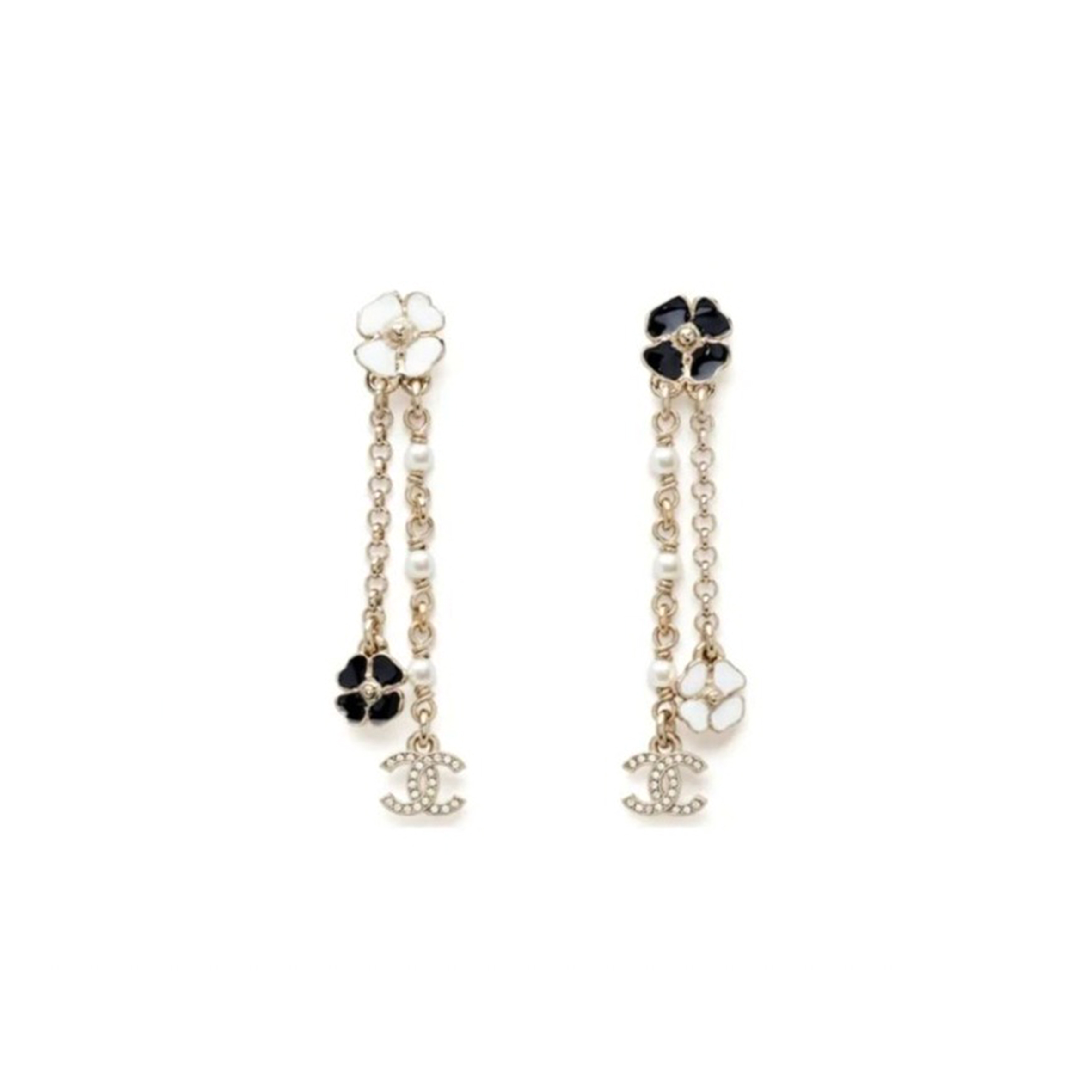 Ch**el FOUR LEAF CLOVER EARRINGS ABF556 Master Quality