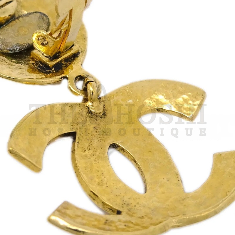 Ch**el QUILTED CC DANGLE EARRINGS Master Quality