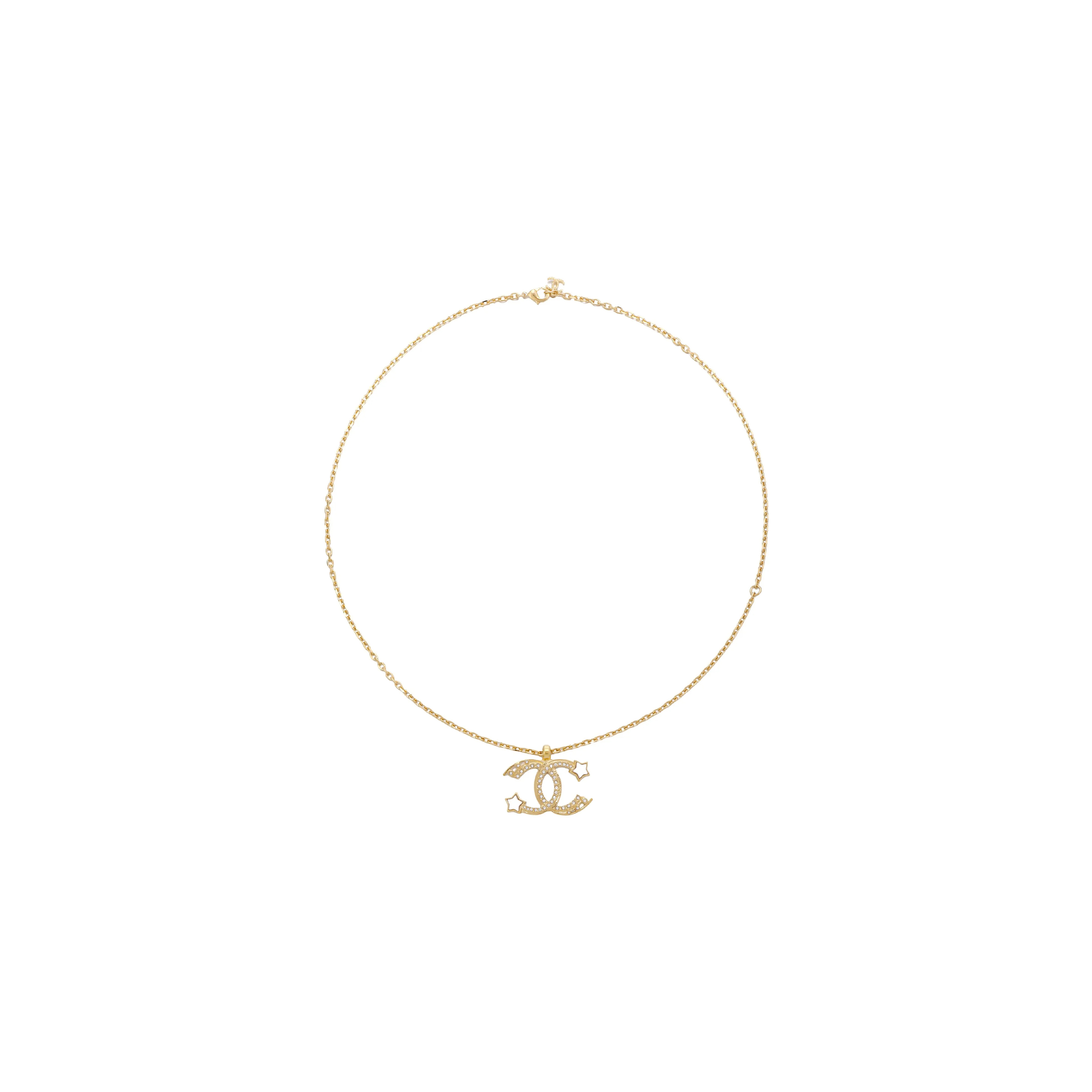 Ch**el DOUBLE C STAR NECKLACE ABC473 Master Quality