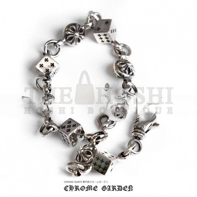 Ch*0me He**ts DICE AND CROSSBALL BRACELET Master Quality