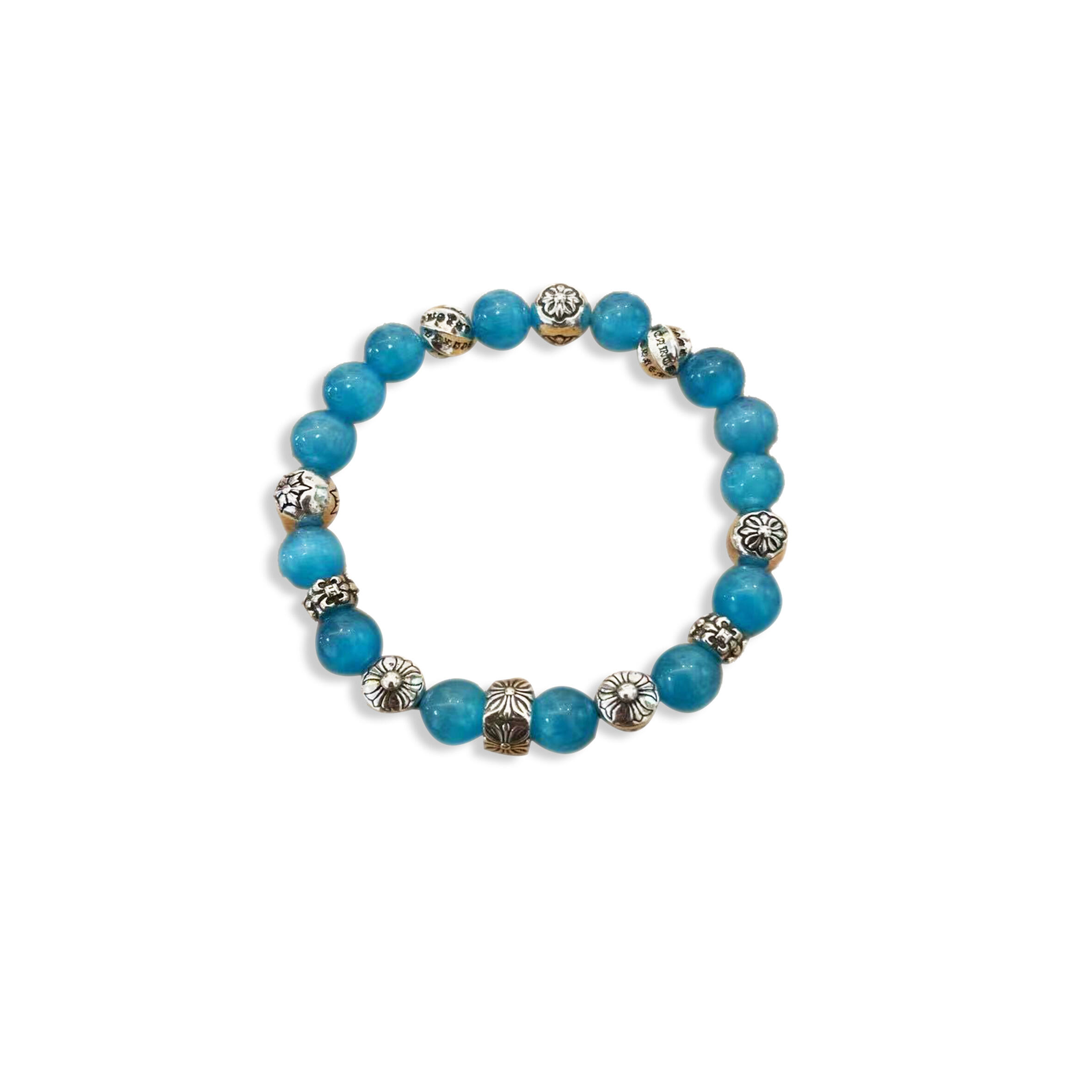 Ch*0me He**ts SKY BLUE BRACELET 325618 Master Quality