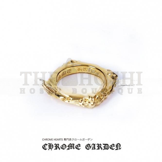 Ch*0me He**ts 22K GOLD SBT BAND RING Master Quality
