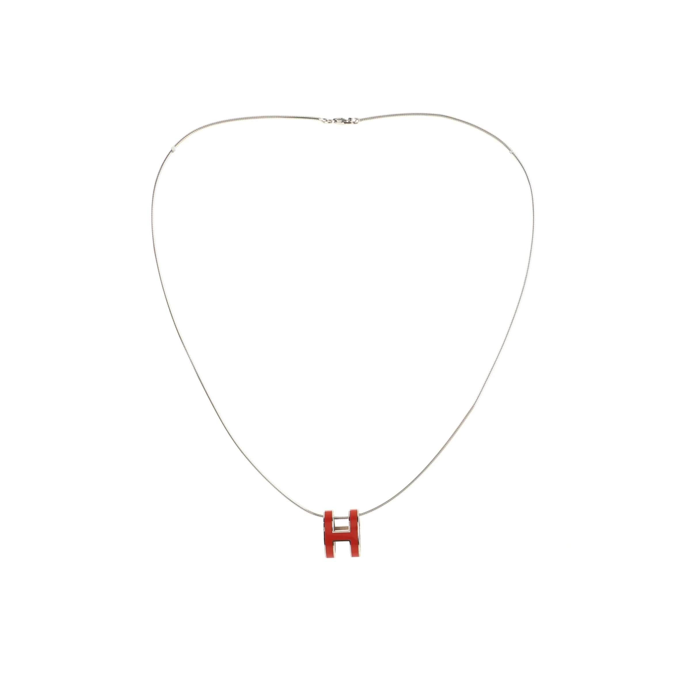 H**me5 POP H PENDANT CORD NECKLACE METAL AND ENAME Master Quality