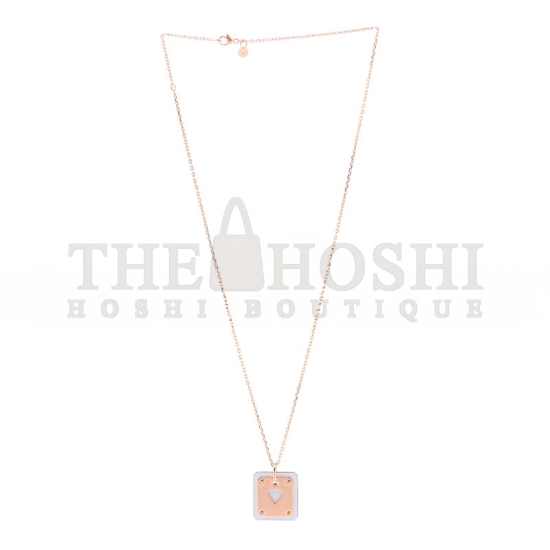 H**me5 ROSE GOLS PLATED SWIFT AS DE COEUR NECKLACE BLEU BRUME Master Quality