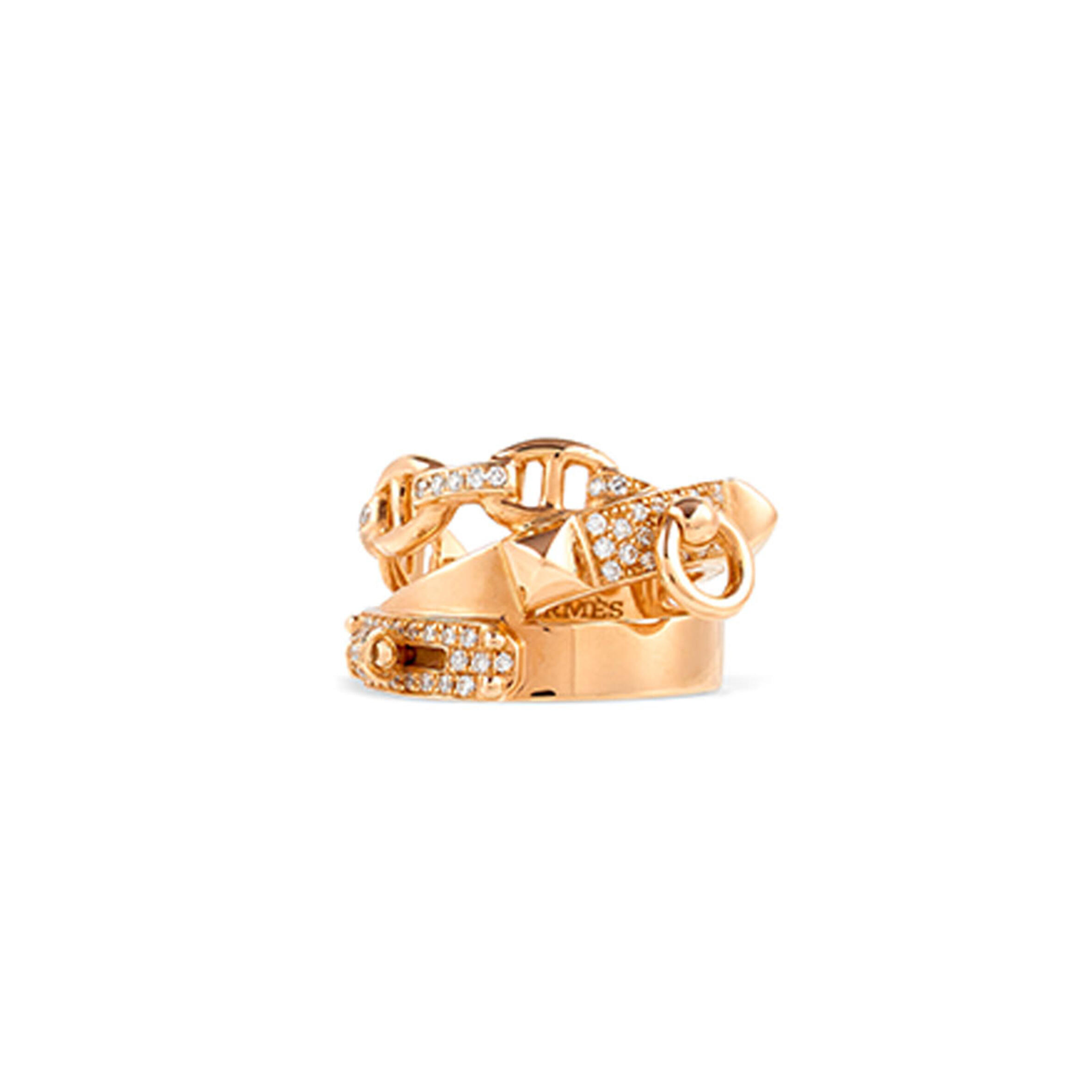 H**me5 18K ROSE GOLD AND D1am0nd ALCHIMIE RING Master Quality