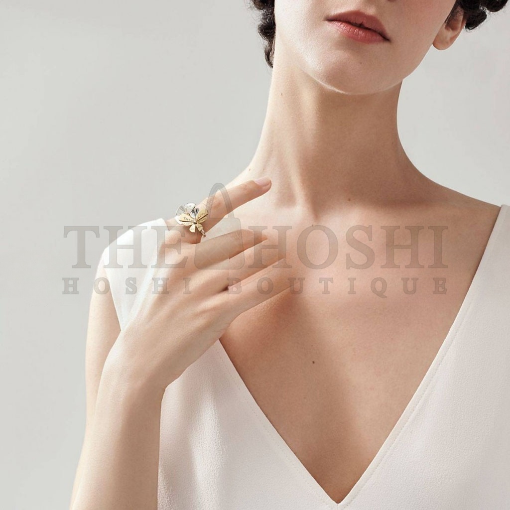 T*f*ny RETURN TO T*f*ny® LOVE BUGS BUTTERFLY FLOWER RING 67071190 Master Quality