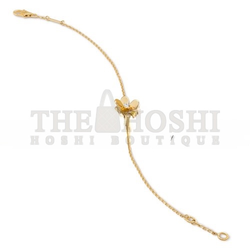 V*n Cl**f ARPELS FRIVOLE BRACELET, MINI MODEL - YELLOW GOLD, D1am0nd  VCARP0J200 Master Quality