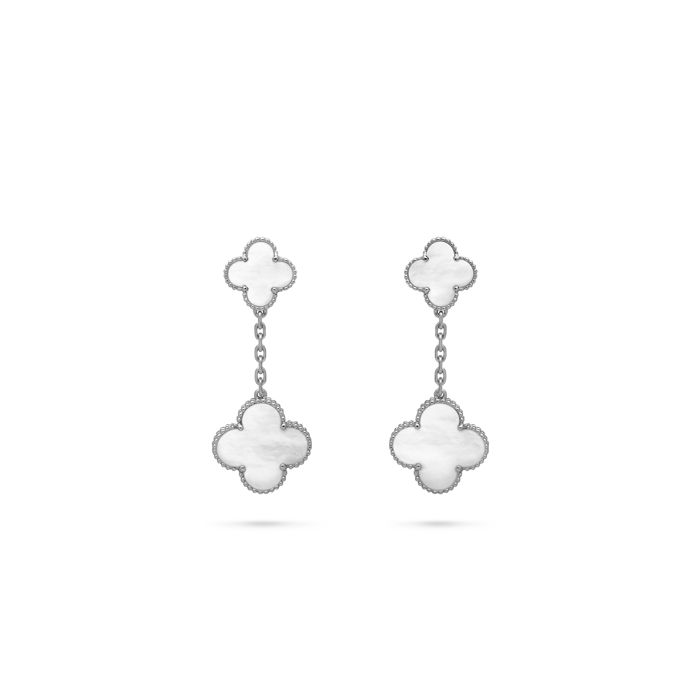 V*n Cl**f ARPELS MAGIC ALHAMBRA EARRINGS, 2 MOTIFS VCARD78400 Master Quality