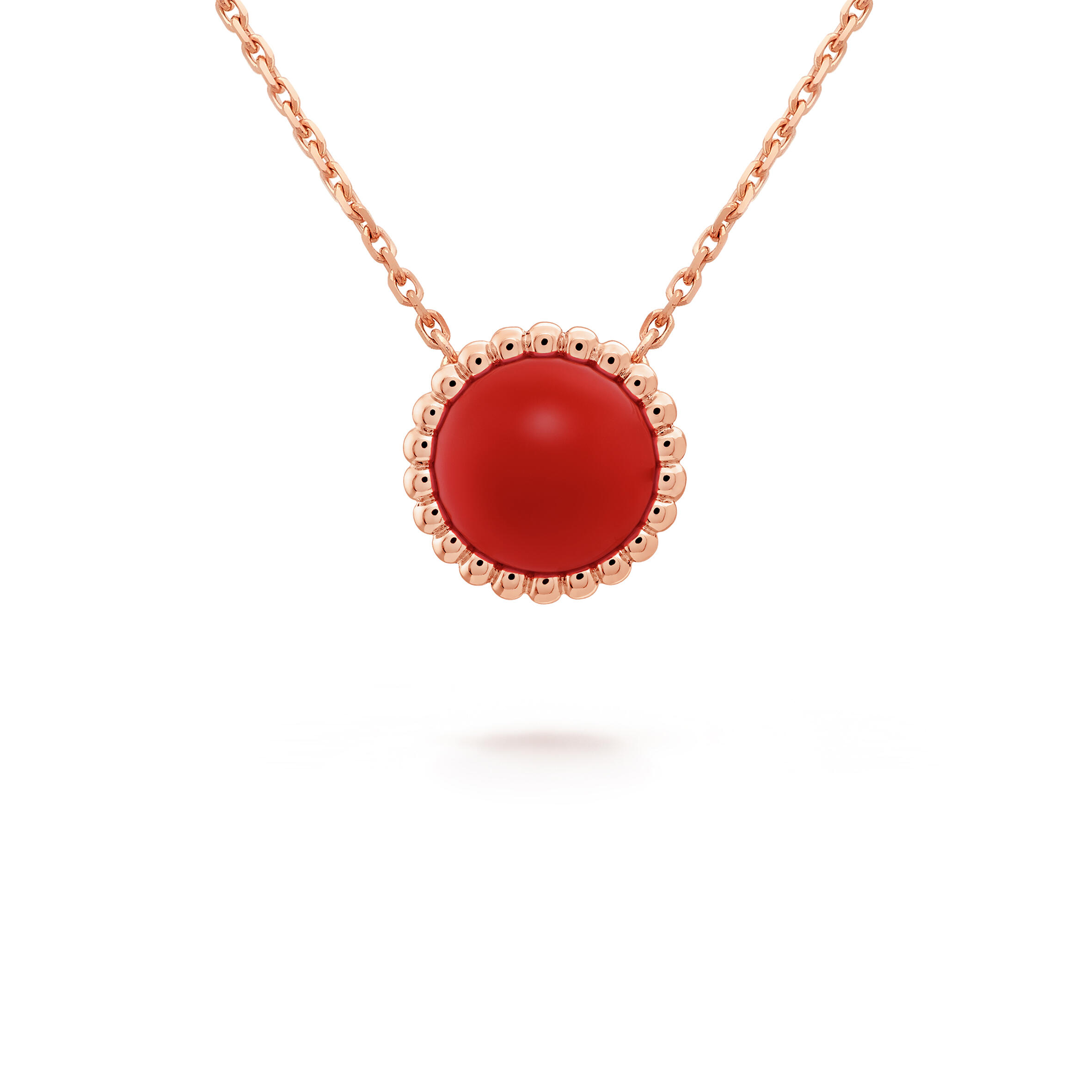 V*n Cl**f ARPELS PERLÉE COULEURS PENDANT - ROSE GOLD, CARNELIAN  VCARP4DO00 Master Quality