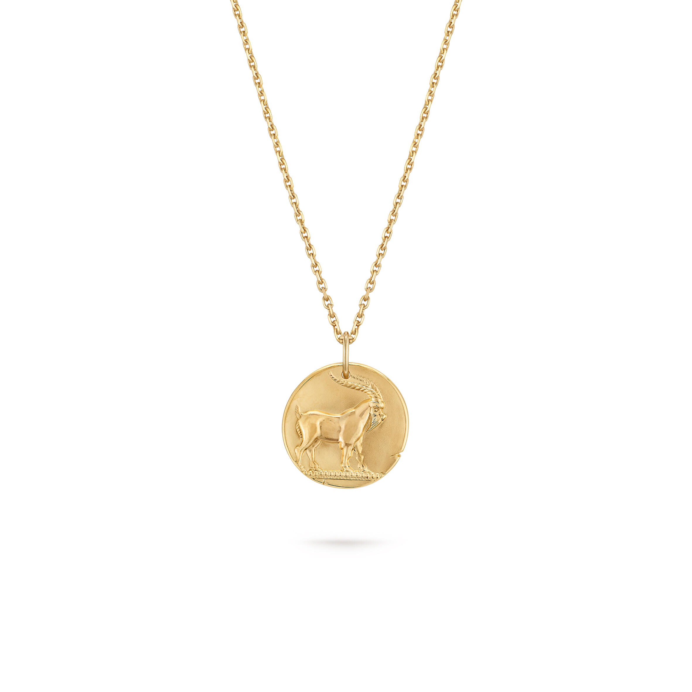 V*n Cl**f ARPELS ZODIAQUE MEDAL CAPRICORNI (CAPRICORN) - YELLOW GOLD  VCARP7SR00 Master Quality