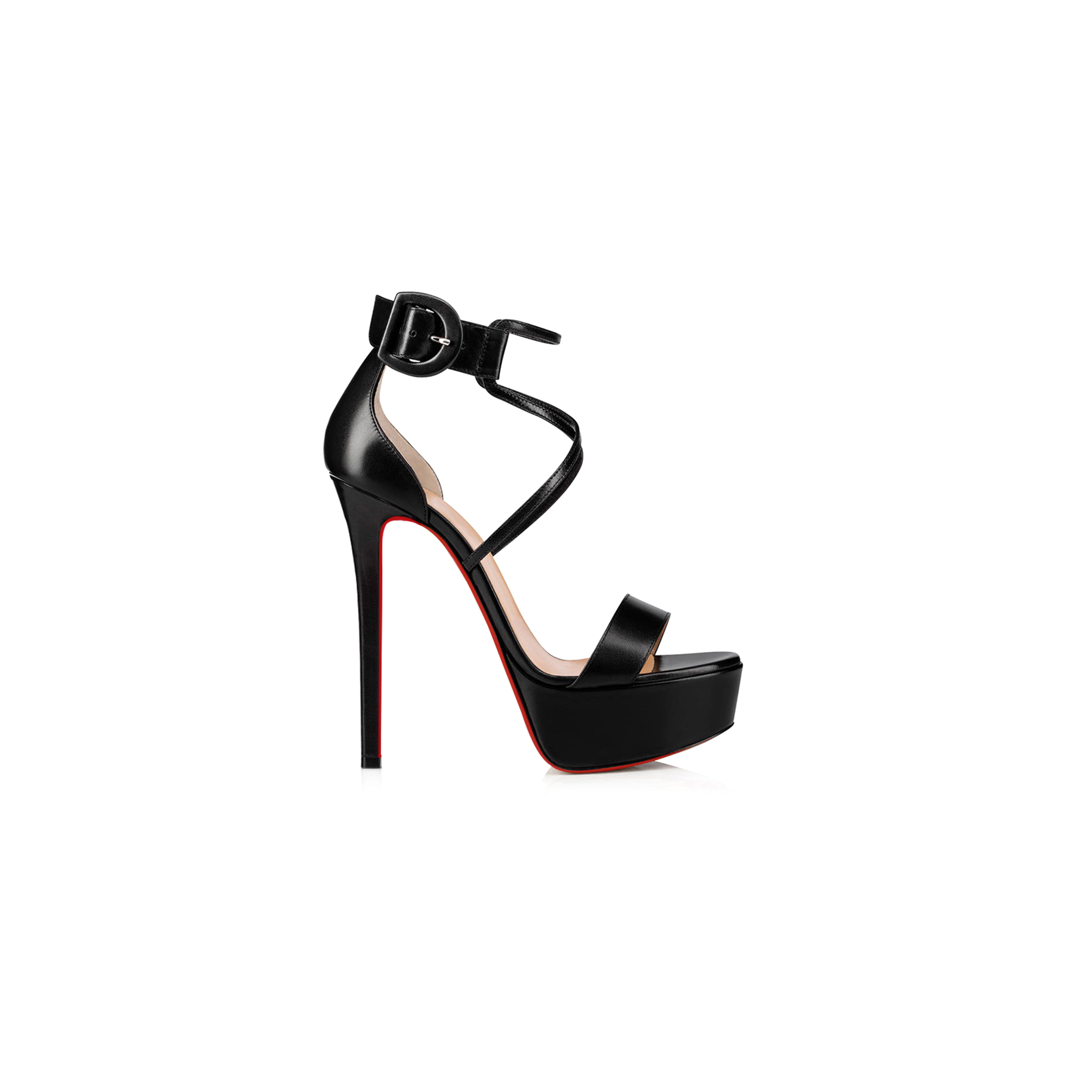 Chr1st1an LOUBOUTIN CHOCA 150 BLACK PLATFORM HEELS 1190566BK01 Master Quality