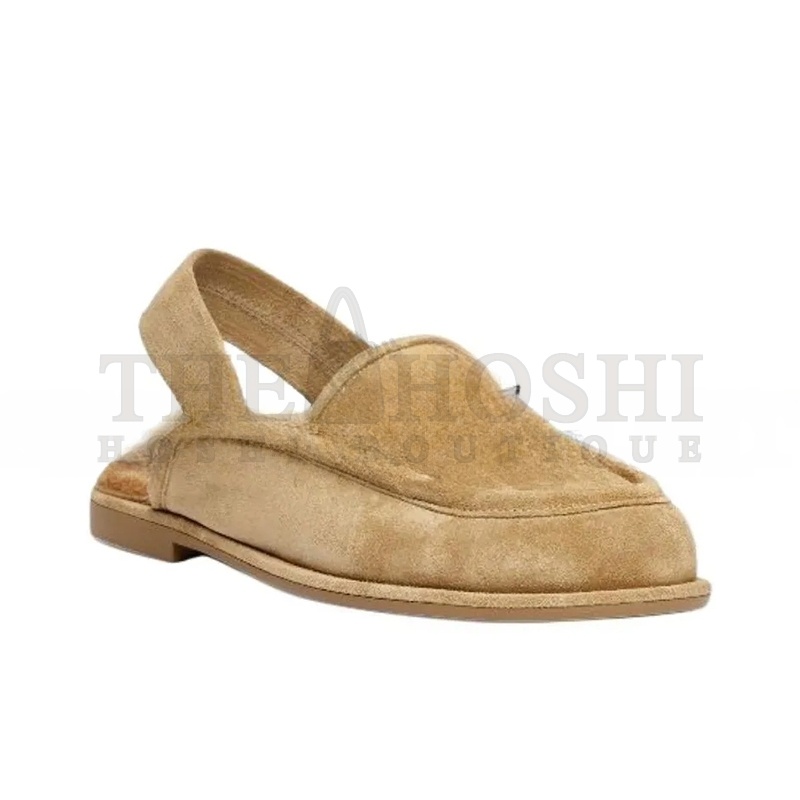 Ch**el 25A SUEDE FLAT LOAFERS BROWN G46601 Master Quality