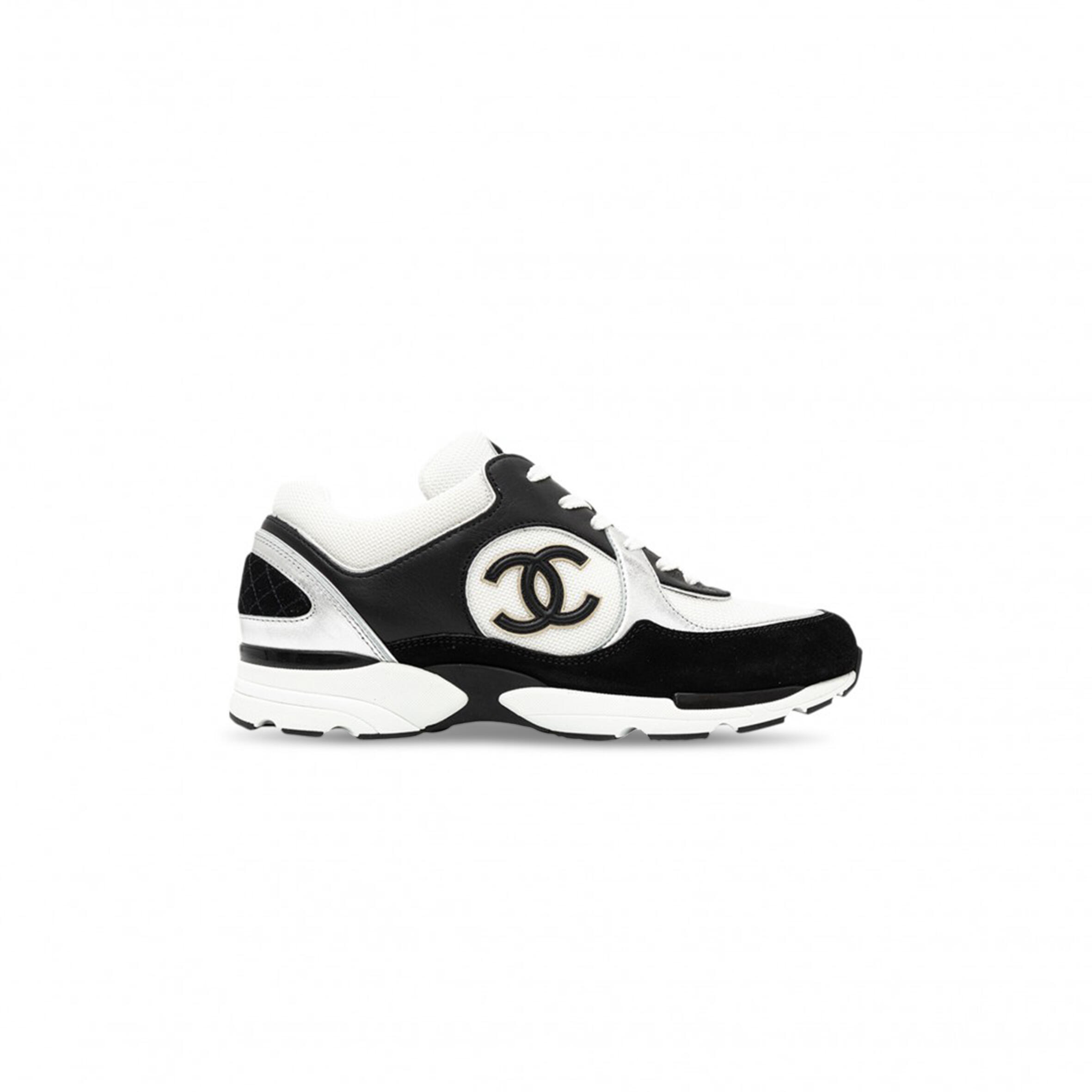 Ch**el LOGO SNEAKER BLACK WHITE G39068 Master Quality