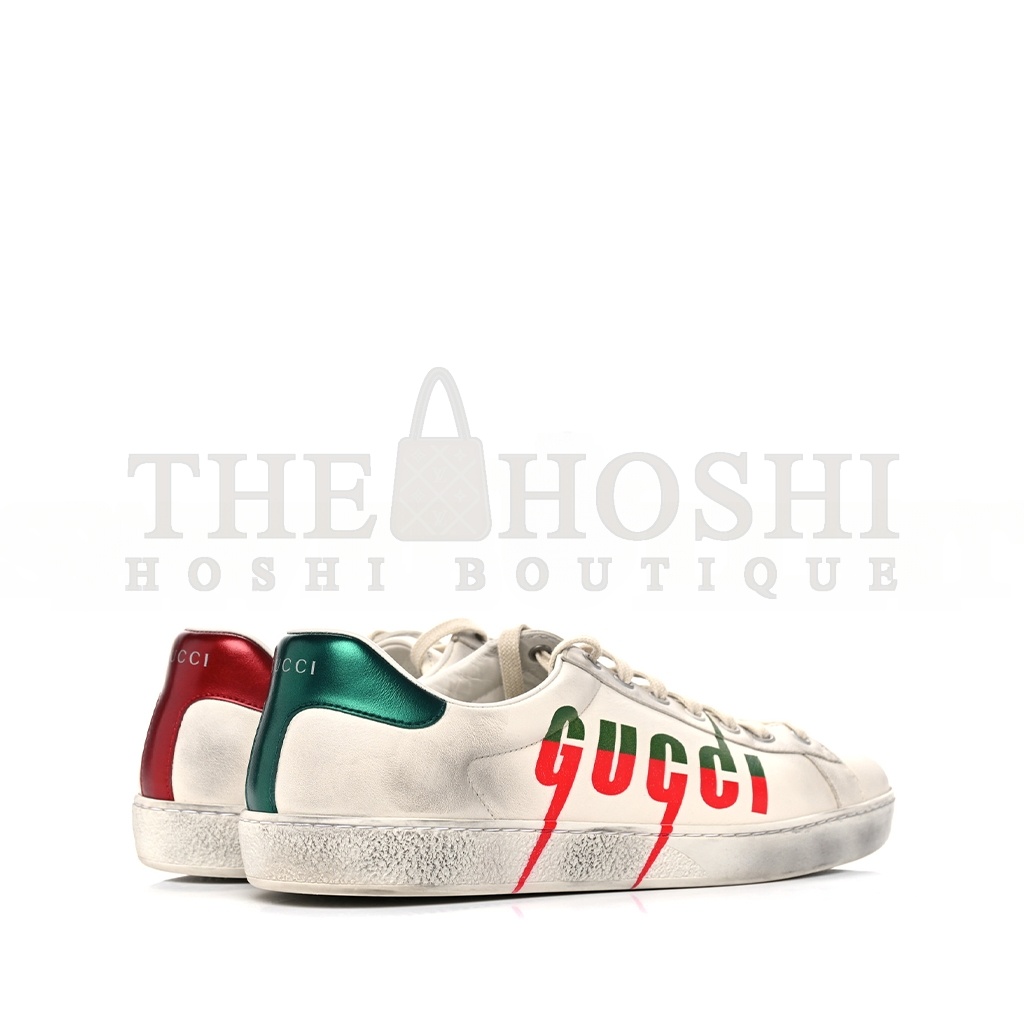 Gvc*1 DISTRESSED CALFSKIN MENS ACE BLADE SNEAKERS 11 923484 Master Quality