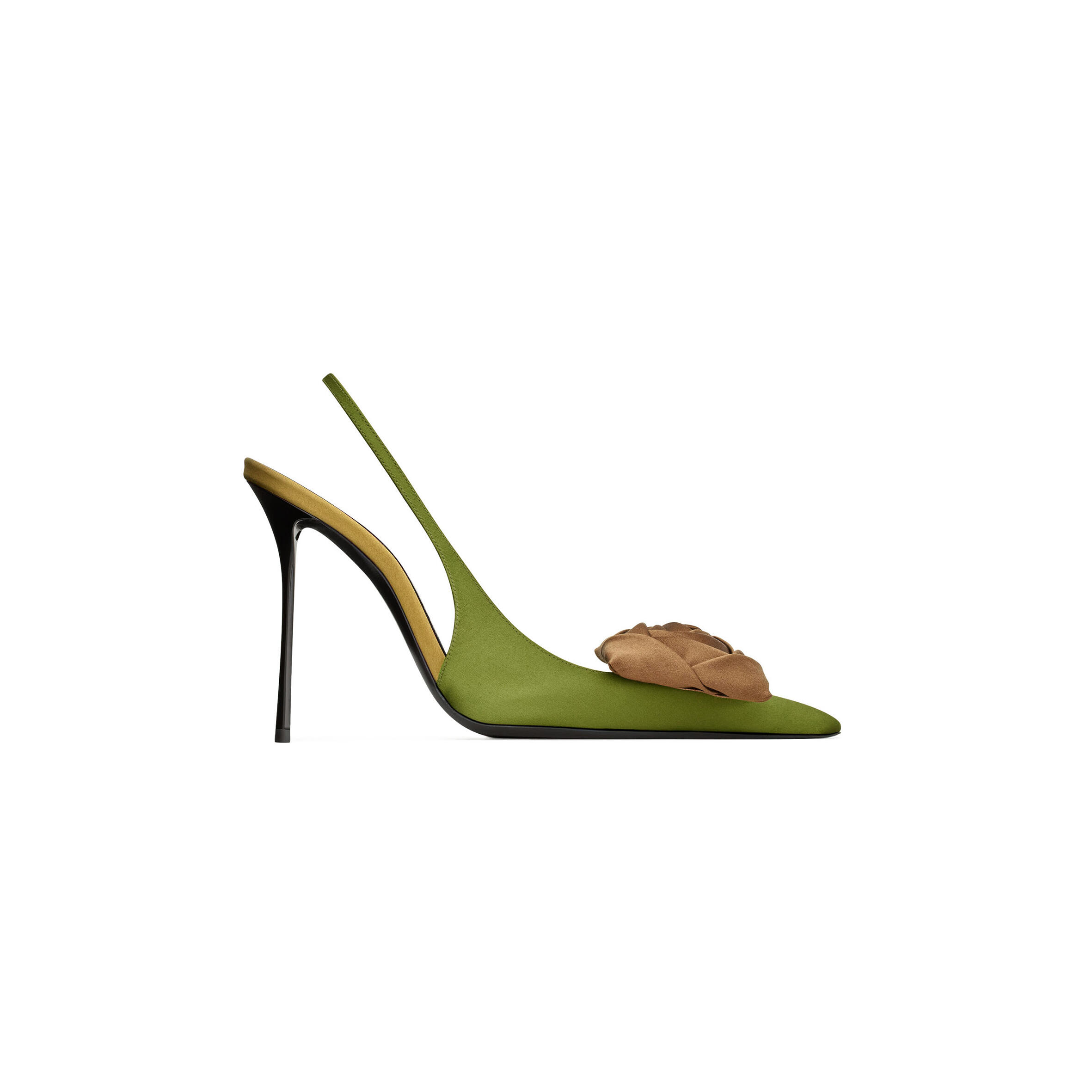 Y51 AMALIA SLINGBACK PUMPS IN SATIN CREPE 850620 Master Quality