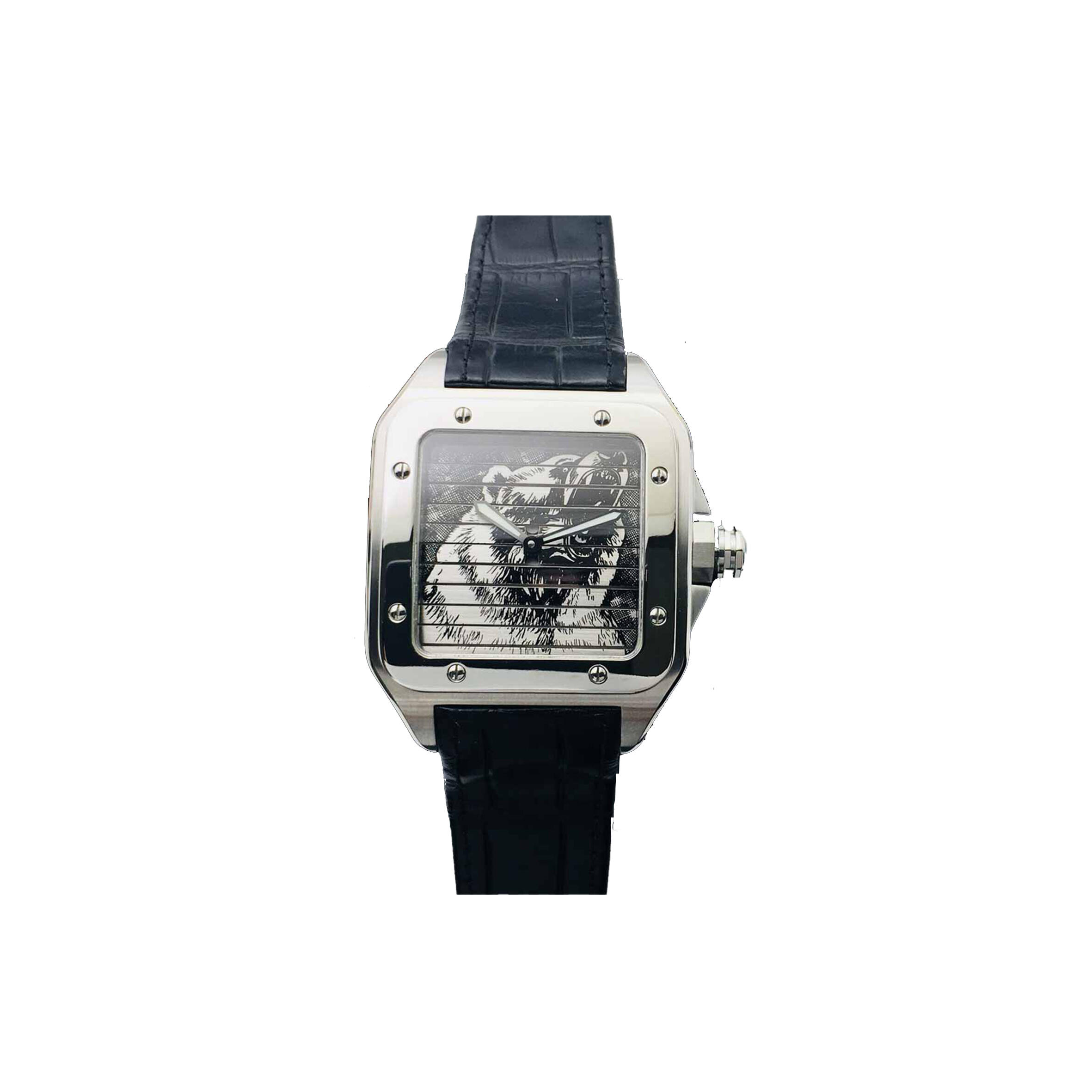Ca*t1er SANTOS THREE-SIDED 45MM WATCH WM505914 Master Quality