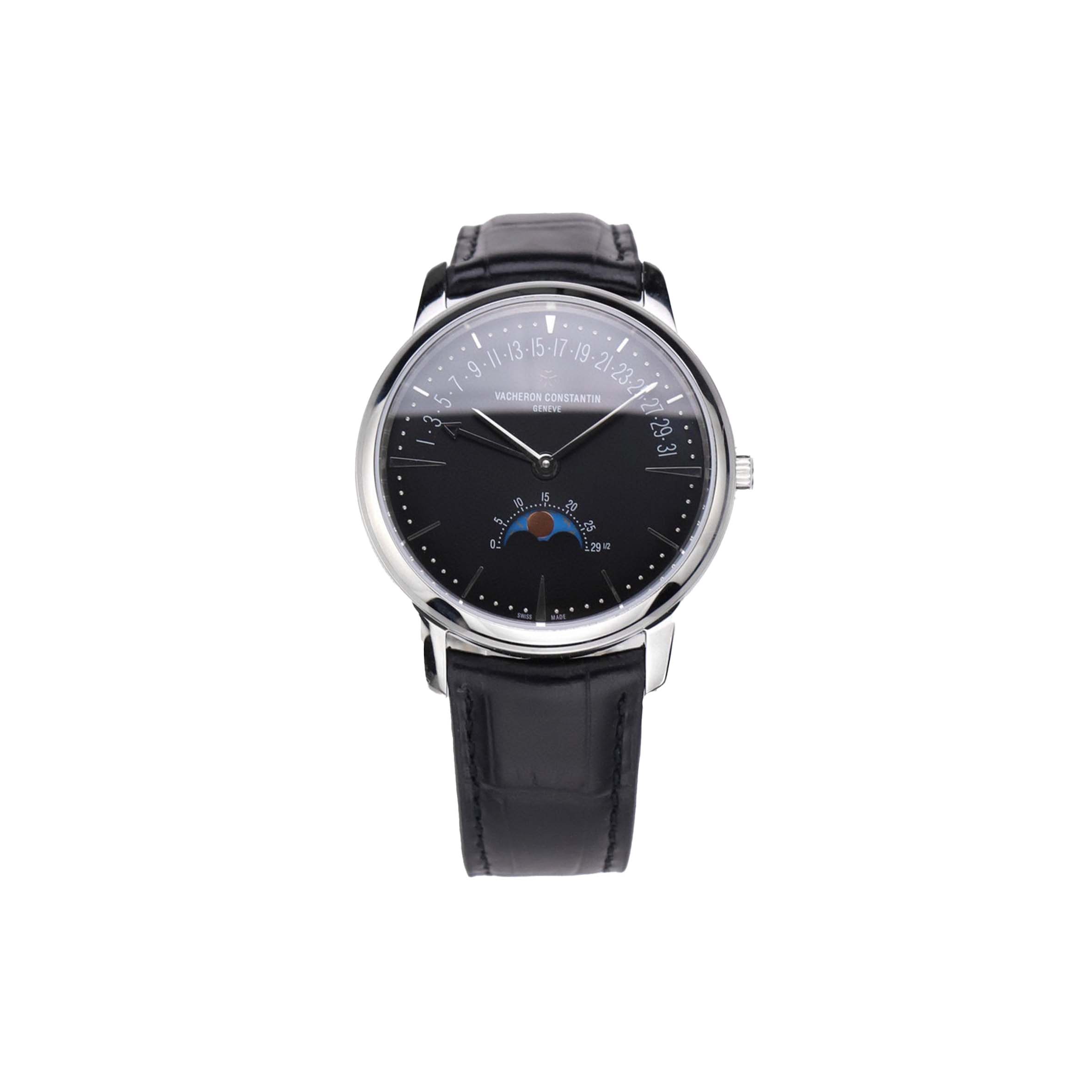 VACHERON C0nstan1n PATRIMONY MOON PHASE RETROGRADE DATE 42.5 MM WATCH 4010U/000G-B330 Master Quality