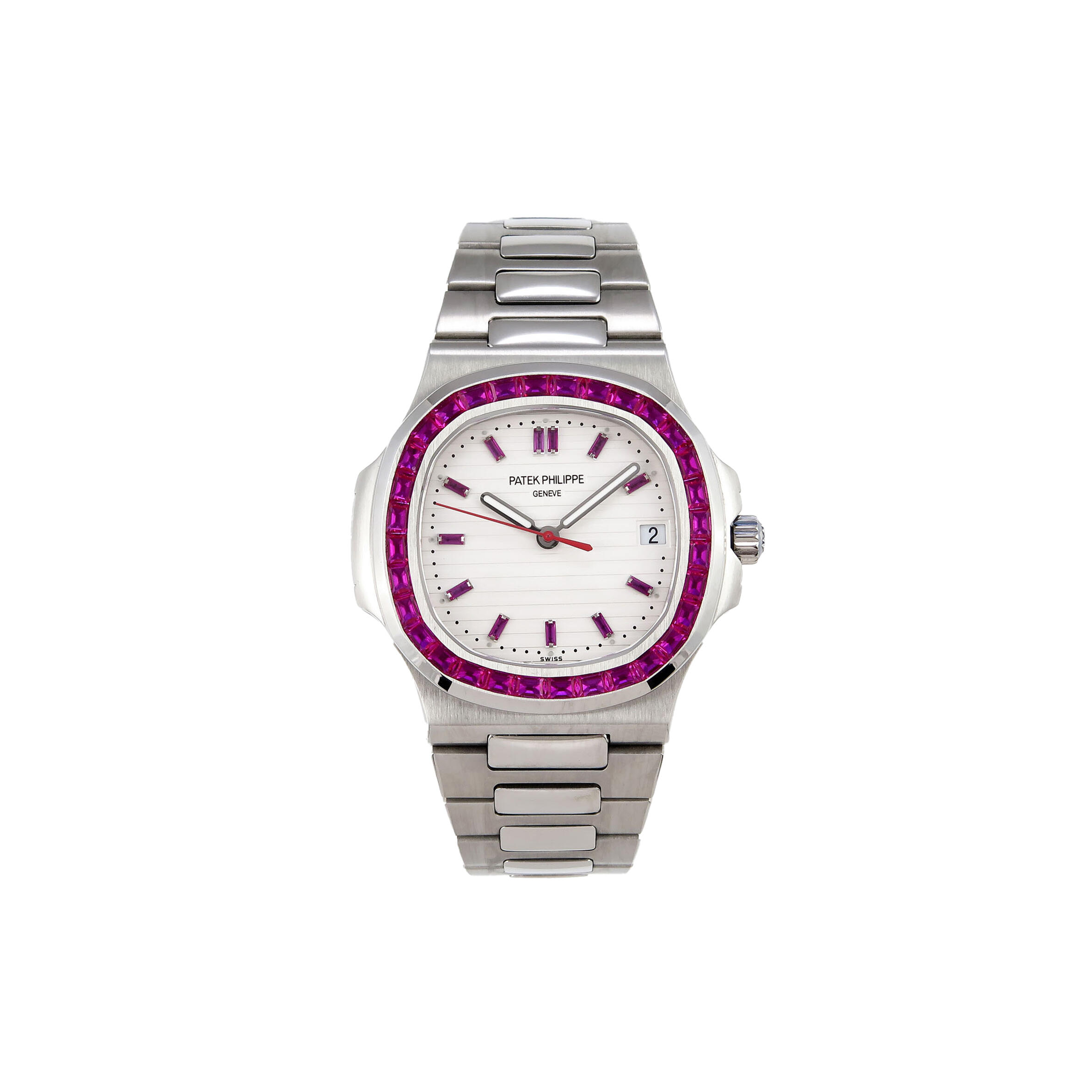 Pat*k Phi1i*pe NAUTILUS EDITION WHITE DIAL PURPLE D1am0ndS BEZEL ON 40MM WATCH 5711P Master Quality